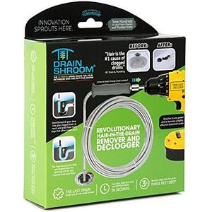 Amazon.com: DrainShroom DSSNK070 Revolutionary Tub and Sink Snake Auger Clog Remover for Bathroom Drains, 42 Inch, Stainless : Tools & Home Improvement