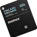 Momax Rechargeable Bluetooth Tracker, Key Finder IP68 Waterproof, Up to 328ft Range, Smart Tracking Tag for Keys, Bags, Luggage, Wallet and More, Mini Size, iOS Only (Small)