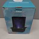 Small Indoor Relaxation Tabletop Fountain, Zen Meditation Waterfall Feature with Color LED Light & Natural Rocks, 4 Level Desk Waterfall for Home Office Bedroom Living Room Decoration (Style 2)