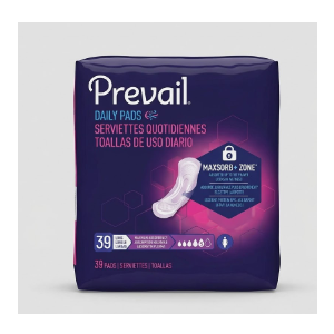 Prevail Incontinence Bladder Control Pads for Women, Maximum Absorbency, Long Length, 39 count