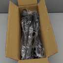 6-Light Sputnik Light Fixture, Solid Matte Black Mid-Century Modern Chandelier for Dining Room, Kitchen, Living Room, Bedroom