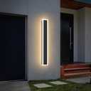 36IN Modern Outdoor Wall Light LED Long Exterior Light Fixture IP65 Waterproof Wall Lamps, Dimmable 30W 2700LM Black Wall Sconce, 3000/4000/5000KSelectable, ETL Listed