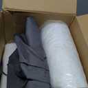 Outdoor Cushions for Patio Furniture, Fade Resistant Backrest and Deep Seat Cushion Set with Removable Cover, 22 x 22 Inch, Dark Grey, Set of 2