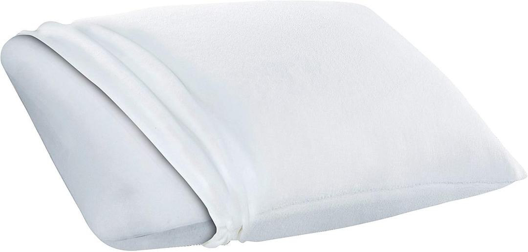 Sleep Innovations Classic Memory Foam Pillow, Standard Size, Head and Neck Alignment, Side, Stomach, and Back Sleepers, Medium Support, White