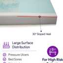 Memory Foam Hospital Bed Mattress - Gel Infused Pressure Redistribution - Ultra Breathable Treatment - Sloped Heel Hospital Bed Mattresses - Fluid Resistant Nylon Cover - 42" x 80" x 6"
