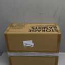 5 Pack White Woven Storage Baskets for Shelves, Decorative Basket Organizer Storage Bins for Toys, Books, Clothes, Closet, Nursery, Bathroom  Cotton Rope Shelf Baskets for Organizing and Decor