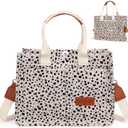 Canvas Tote Bag for Women, Large Work Purses Bible Tote (Leoparf)