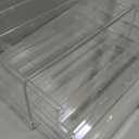 BTSKY Clear Acrylic Drawer Organizer, Stackable Storage Container with 3 Wide Drawers, Desk Organizer for Stationery Study Essentials Makeup Jewelry, Multipurpose Storage Box for Office and Home