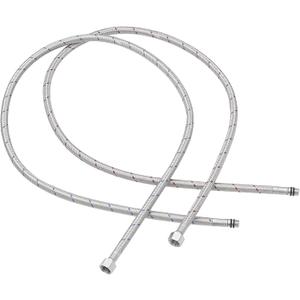 40" Length Faucet Supply Lines 3/8" Comp x M10 Male Connector Line Braided Stainless Steel Nylon Sink Hose Extension for Bathroom Kitchen Faucet 2Pcs (1 Pair)