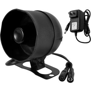 KERUI WiFi Horn Host Loud 115db,Can't Work Alone, Work with Door Sensor, Motion Sensor, Remote Control, as a Home Alarm System, Only Support 2.4G WiFi, Black