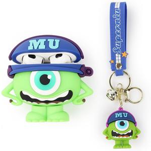 Case for AirPods 3rd Generation Earbuds with Doll and Anti-Lost Lanyard Keychain, Silicone Charging Shockproof Protective Cover with 3D Cartoon Skin Design for AirPods 3 (3DMQ)