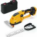 Hedge Trimmer for Dewalt 20V Battery, Cordless 2 in 1 Grass Shear & Hedge Trimmer with Brushless Motor, Fitted Dual-Action Blades, Gardening Tool for Lawns, Hedges (Battery Not Included)