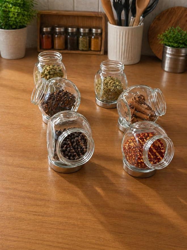 2 x Glass Jar set of 6, 3.8oz