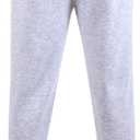 Ultra Game Men's NBA Official Super Soft Team Jogger Sweatpants (Gray, M)