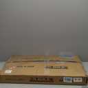 Amztabler Small Standing Desk Adjustable Height, Mobile Stand Up Desk with Wheels, 32 Inch Portable Rolling Desks Conference Room Tablesf for Walking Pad Treadmill Black