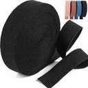 Cotton Webbing 1.5 Inch -12 Yards Webbing Straps for Bags-Heavy Webbing 1.5 inch for Backpack Straps Belt Bag Purse Straps Ribbon DIY Crafts Decoration(1.5 inch Black)