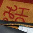 MAINEVENT Happy Holidays Door Mat Outdoor 30x17 Inch, Holiday Doormat for Covered Outside Area, Coir Welcome Mat w/Anti-Slip PVC Backing