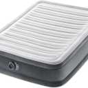 Intex Mid-Rise Air Mattress Bed with Built-in Pump, Dura-Beam Deluxe Comfort Plush, Full - Portable Luxury Travel Airbed for Adults, Camping, Guests (Grey)