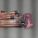 Makeup Brushes Set, Mlemle Professional 26 Pcs Makeup Kit, Include Powder Foundation Concealers Blush Eye shadows Eyebrow 21 Pcs Makeup Brushes and 2 Powder Puff, 3 Makeup Sponge(A01-Pink)