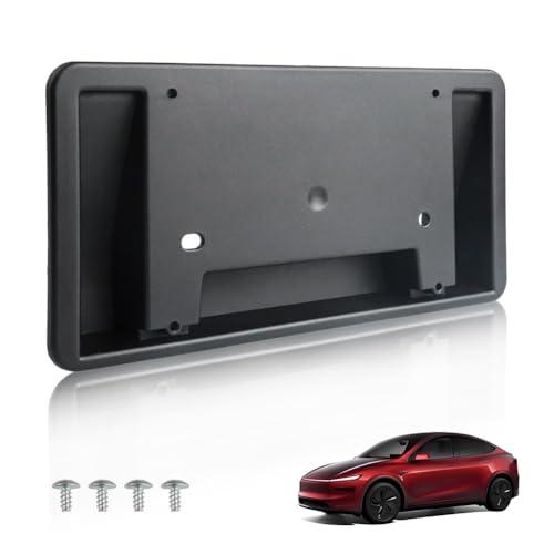 MOTRUM [Matte Black Style] Front License Plate Bracket Frame Designed for Tesla New Model Y Juniper 2026, [Screws Included] Tesla License Plate Holder, 1 PC