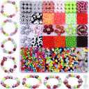 2480pcs Sports Ball Polymer Clay Beads Charms for Friendship Bracelets Making Kit Cute Fun Beads DIY Arts Crafts Birthday Gifts for Kids Girls Baseball Basketball Soccer Rugby Volleyball Football Bead