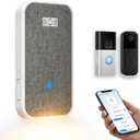 Smart Wireless Doorbell Chime Pro - Supports BOTH 2.4GHz & 5GHz Wi-Fi, Plug-in Receiver Compatible with Ring & Blink Doorbells, Built-in Night Light, 32 Melodies, 5 Volumes