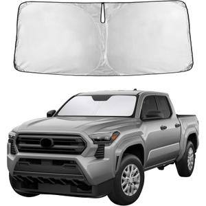 EcoNour Windshield Sunshade Compatible for Toyota Tacoma 2016-2024 2025 2026, SR, SR5, TRD Sport, TRD Off-Road, Limited, TRD Pro Sun Visor for Front Window Sun Shade Cover, UV Blocker, Car Accessories