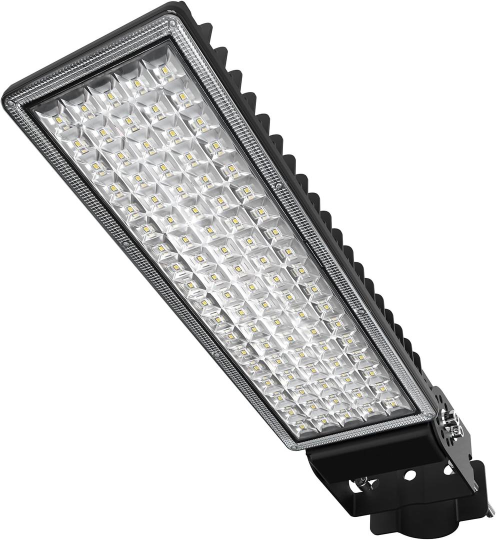 100W LED Flood Light Outdoor, 14000LM Arena Lights 6500K Daylight White Stadium Lighting Super Bright Street Light IP67 Waterproof Pole Lights Adjustable Angle for Garten Parking Lot Lighting