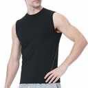 TopTie Men's Sleeveless Compression Shirt, Sports Base Layer Tank Top, Athletic Workout Shirt