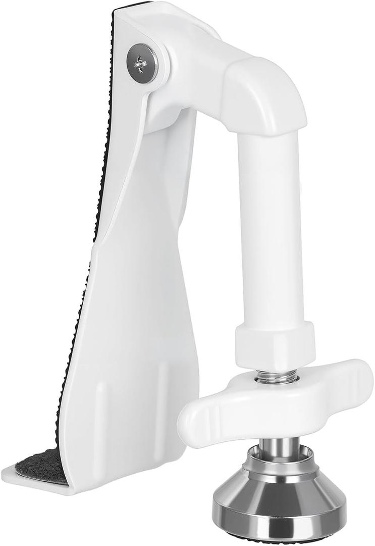 Portable Door Stopper Door Lock for Travel Anti Theft Door Blocker, Security Door Stoppers for Bottom of Door, No Drill Safety Doors Stopper Hotel Door Locks for Travelers Security (White)