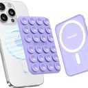 Klearlook Magnetic Suction Phone Mount for MagSafe Case, Removable Sticky Phone Grip Holder for Hands-Free Makeup/Selfie/Live Streaming/Vlog for TikTok & Instagram Influencer/Creator, Lavender