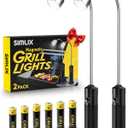 Grill Light Gifts for Men: 2 Pack LED Barbecue Lights for Outdoor Grill, Unique Grilling Gifts for Dad Husband Mens Gifts for Valentines Day, Smoker Grilling Accessories for Night BBQ