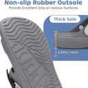 BBMVP Womens Sandals, Summer Beach Sandals for Woman 2025, Womens Slides, Women Beach Sandals & Summer Shoes Comfortable, Pool Slip On Sandals Women (Gray)