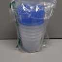 BiuLeon 6 Pack-24 oz Freezer Storage Containers, Plastic Food Storage Containers with Twist Top Lids, BPA Free and Reusable Soup Containers with Lids, Leakproof/Microwave/Dishwasher Safe