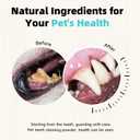 Pet Dental Powder for Dogs and Cats - Dog Teeth Cleaning Powder for Breath Freshener, Oral Care with Natural Herbal Blend & Tartar Remover for Dogs, Dog Teeth Cleaning + Postbiotics (60 Servings), EXP: 04/27/2027