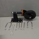 Fence Gate Wheel, Gate Auxiliary Wheel, Wide Application, Carbon Steel and Rubber, 600 Pound Load Capacity for Farm (Black)