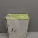 STOBOCTER 25 Pcs Paper Gift Bags with Handles 12.6''x4''x9.1'' Thank You 5 Senses Gift Bags with Bow Ribbon for Wedding Bridesmaid Father's Day Graduation Housewarming Birthday(White, Sage Green)