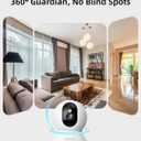 blurams Security Camera 2K, Baby Monitor Dog Camera 360-degree for Home Security w/Smart Motion Tracking, Phone App, IR Night Vision, Siren, Works with Alexa & Google Assistant & IFTTT, 2-Way Audio