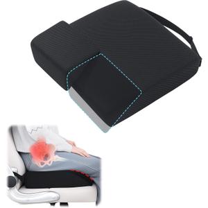 ROYALAY Hip Replacement Recovery Aids for Right Left, Hip Kit for Seniors Total Replacement Prime, Chair Cushion for Office Couch Long Sitting with Removable Cover