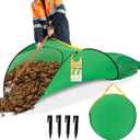 Leaf Collector, Upgraded Leaf Bags, 77 Gallon Garden Bag, 230D Thickened Reusable Yard Waste Bag, Portable pop up Trash can, Yard Tools for Push Lawn Sweeper, Leaf Vacuum, Lawn Bags Brown Paper