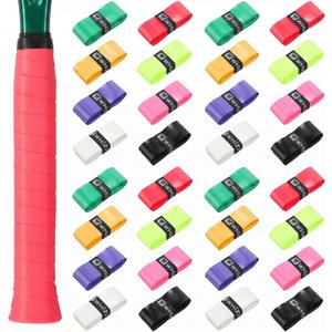 Jerify 24 Pieces Tennis Racket Grip Tape, Precut Tennis Overgrips Tape Badminton Racket Grips with Velvety Comfort for Anti Slip and Absorbent Grip