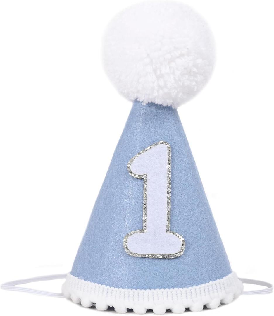 Boy/Girl 1st Birthday Hat - Baby First Birthday Party Decorations,One Party Hat For Boys/Girls