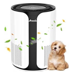 Avamia Air Purifier for Large Rooms up to 1100 Sq Ft, H14 HEPA Filter Air Purifiers for Bedroom with 360° Air Inlet, Compact Portable Cleaner for Pets, Smoke, Dust, Dander, Odor, Pollen