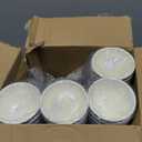 Lamosi 8 oz 100 Pack Disposable Coffee Cups with Lids, Insulated Paper Coffee Cups with Lids, Corrugated Ripple Wall To Go Coffee Cup with Lid for Hot Beverages (Blue)