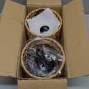 Woven Pendant Light Boho Chandelier, Rattan Pendant Lights Kitchen Island, Farmhouse Pendant Lighting with Hand Woven Wicker Shade, Boho Chandelier Light Fixtures Ceiling Hanging Light (2 Pack Brown)