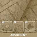 hicorfe Kitchen Runner Rugs and Mats Sets,2 Pieces Absorbent Non-Slip Kitchen Rug,Comfort Kitchen Mat for Floor, Washable for Kitchen,Hallway,Sink,Laundry(20"x59"+20"x32",Brown)