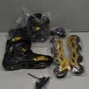 LIKU Unisex Fitness Inline Skates (Men 6/Women 7, Gold)