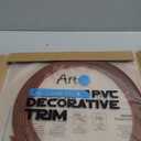 Art3d 20ft Outside Vinyl Corner Trim Peel and Stick for Tile and Wall Edges, Furniture Decoration, Cherry