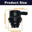 Chainsaw Fuel Tank Vent 5 PCS Kit Fit for Stihl MS201 MS201C MS192C MS200T MS200 MS650 MS171 MS181 MS181C MS211 MS211C MS192T MS250 Chainsaw Replace 0000 350 5802, 0000-350-5802, 00003505802