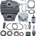AUMEL Big Bore 49mm Cylinder Nikasil Piston Crankshaft Bearings Oil Seals Decompression Gasket Kit for Stihl MS361 Chainsaw 1135 020 1202